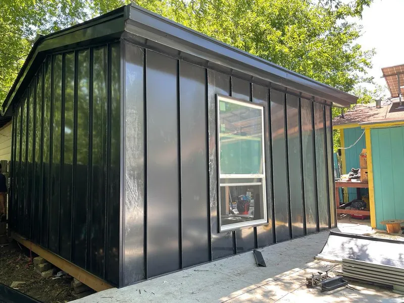 Black standing seam metal wall panels for Metal Roof Installation in Miami Beach